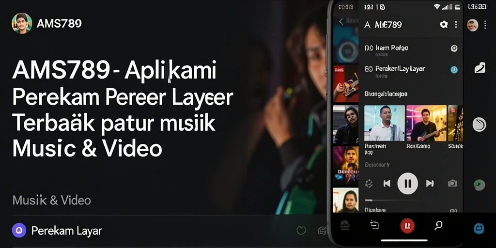 Screenshot antarmuka aplikasi Perekam Layar AMS789 yang menarik.