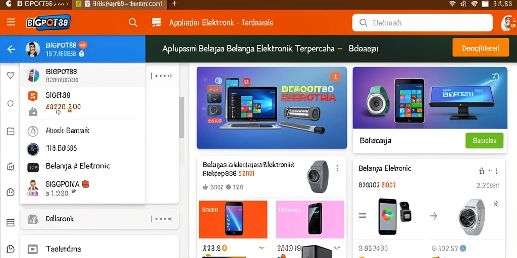 Antarmuka aplikasi BIGPOT88 yang ramah pengguna.
