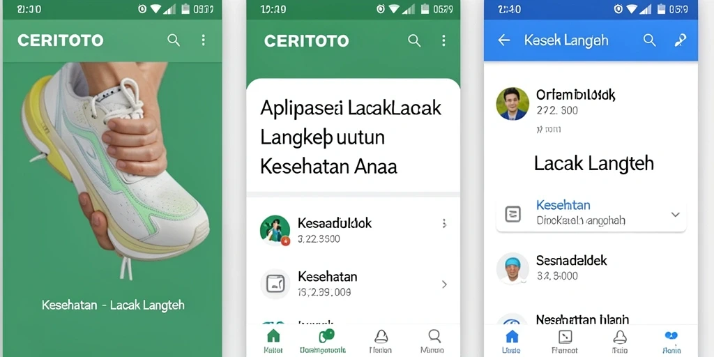 Tampilan antarmuka CERITOTO yang menarik dan fungsional untuk lacak langkah.