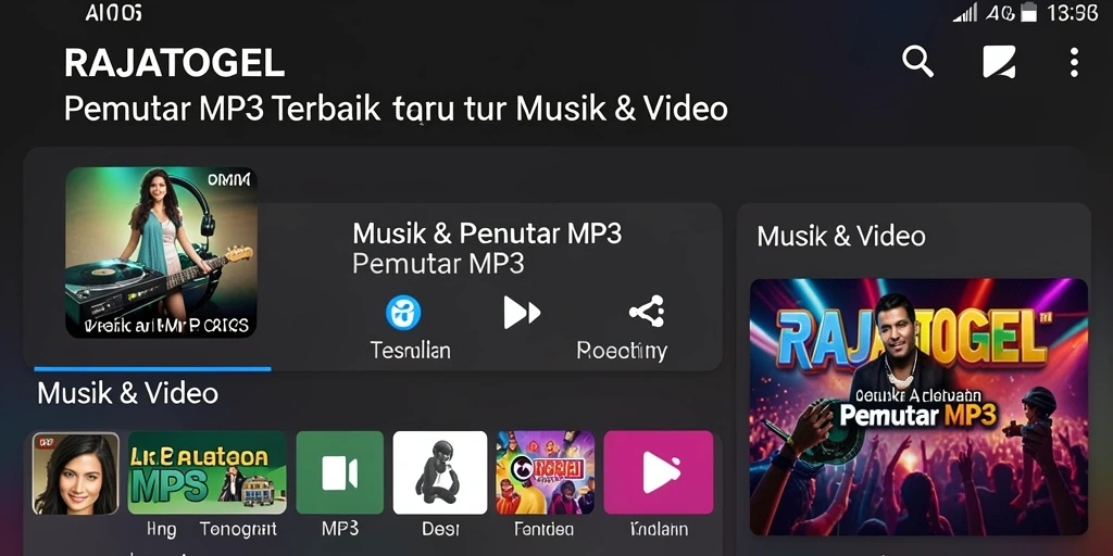 Antarmuka elegan RAJATOGEL dengan fitur Pemutar MP3 yang efisien.