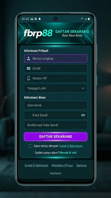 Panduan Daftar Akun FBRP88 untuk Pengguna Android